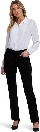 NYDJ Marilyn Straight Pants Womens Jeans Black : 16 32