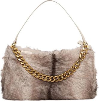 Twinset Liliane Hobo Bag - Dames - Handtassen - Beige - ONE Size - Leer - Tassen