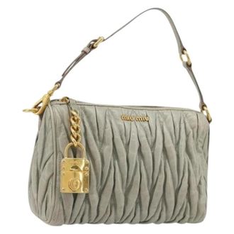 Miu Miu Pre-owned Accessory Pouch - - Pre-owned - Donna - Grigio - ONE SIZE