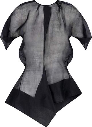 Khaite Black Silk Top