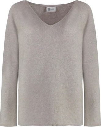 THE (ALPHABET) Maglione con scollo a V - Grigio