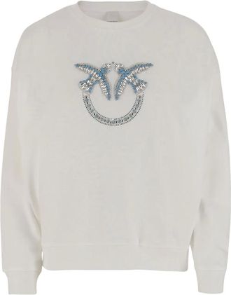 Pinko Felpa con borchie - Bianco