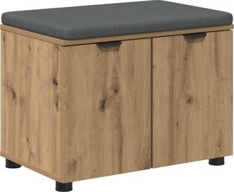 vidaXL Banco De Entrada Roble Artisan 60 X 38 X 46 Cm Vidaxl