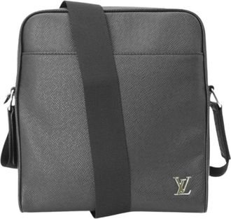 Louis Vuitton Pre-owned Taiga Lederen Schoudertas - Heren - Vintage Schoudertas - Zwart - ONE Size - Leer - Vintage