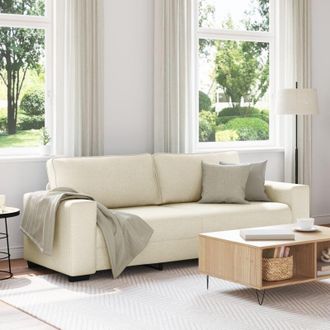 vidaXL Divano a 3 Posti 180 cm in Lino vidaXL