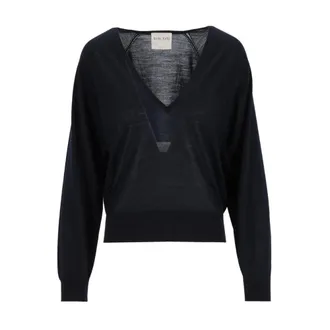 Forte_Forte Dames, Truien, Blauw, Maat: S Wol