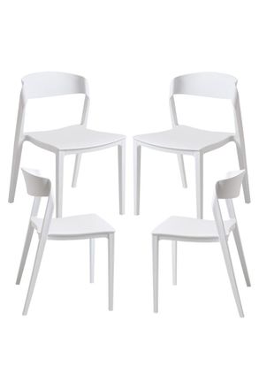 Regalos Miguel Packs Sillas Jard&iacute;n - Pack 4 Sillas Shine - Blanco
