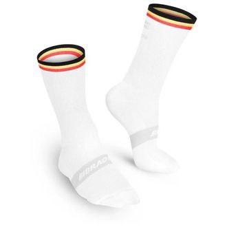 Bioracer Belgium Sock Knitted Velosocken - Unisex | wei&szlig;