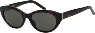 Saint Laurent Zonnebril met kattensnoetje - Dames - Zonnebrillen - Bruin - 54 MM - Nylon - Accessoires
