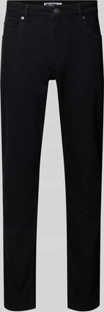 Review Slim Fit Jeans im klassischen Five-Pocket-Design in Black, Gr&ouml;&szlig;e 28/30