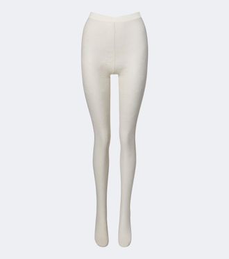 Wolford Medias Floral de encaje