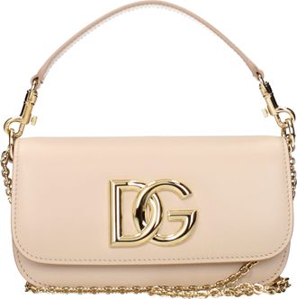 Dolce & Gabbana Dolce&Gabbana Damens Handtaschen aus rosa/puderrosa Leder