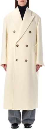 Ami Ami Paris Wool Double-breasted Long Coat