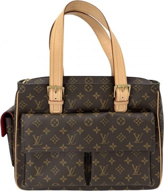 Louis Vuitton Brown Monogram Canvas Handbag Tote Bag (Pre-Owned)