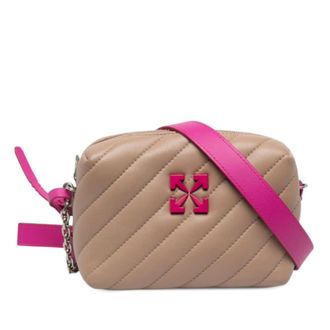 Off-white Pre-owned Off-White Matelasse Lambskin Jackhammer Camera Bag Ladies X6WS5200ICGIHXXR