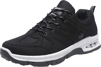 Generic Shoes for Men, Mens Casual Shoes Casual Canvas Low Top Lace Up Daily Footwear with Comfortable Lightweight Features Black