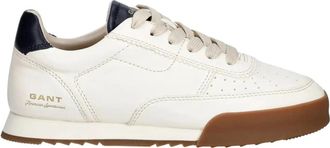 GANT Baylle Sneakers - Heren - Sneakers - Beige - 43 EU - Leer - Schoenen