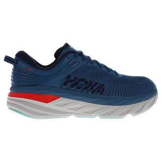 Hoka One One Hoka Bondi 7 Textile Synthetic Mens Lace Up Trainers - Real Teal Outer Space - Size:UK 11.5