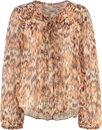 Isabel Marant Multicolour Front Tie Fastening Top