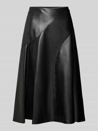 HUGO BOSS Ausgestellter Midi-Rock mit Rei&szlig;verschluss Modell VICENA in Black, Gr&ouml;&szlig;e 32
