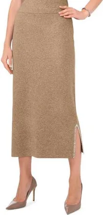 Vince Camuto Whipstitched Sweater Skirt in Lunaria/Antique White at Nordstrom Rack, Size X-Large