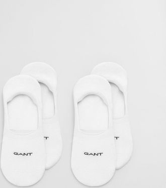GANT Men 2-Pack Invisible Socks (43-45) WHITE