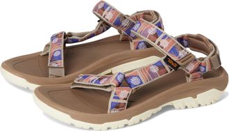 Teva Womens Original Universal Hook & Loop Sandals - Modern Check Taupe - 6 UK