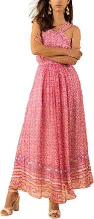 Hale Bob Janiyah Silk-Blend Midi Dress