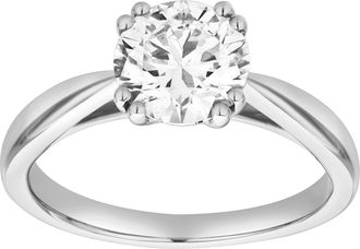 LuvMyJewelry Velora 14K Gold Round Lab Grown Diamond Solitaire Ring - 1.5 Ct
