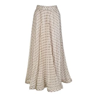 P.A.R.O.S.H. Gonna Pliosse - female - P.A.R.O.S.H. - Maxi Skirts - Beige - S - Skirts