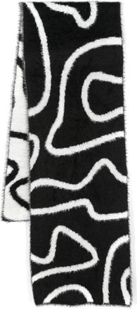 AZ FACTORY Tweekleurige sjaal - Zwart