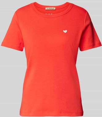 Smith & Soul T-Shirt mit Label-Stitching in Rot, Gr&ouml;&szlig;e L