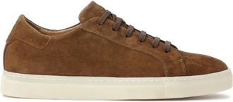 Kazar Bruine sneakers met lage bovenkant - Heren - Sneakers - Bruin - 41 EU - Leer - Schoenen