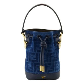 Fendi Mon Tresor Mini Bucket Bag - female - Fendi - Bucket Bags - Blue - ONE SIZE - Bags