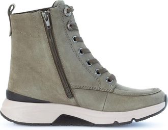 Gabor Rollende enkellaars - Groen - Dames - Veterlaarzen - Groen - 38 EU - Schoenen