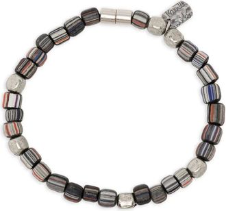 Paul Smith striped-beads bracelet - Zilver