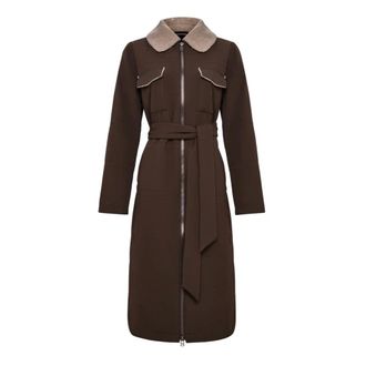 Cesare Gaspari Dames, Mantels, Bruin, Maat: XL