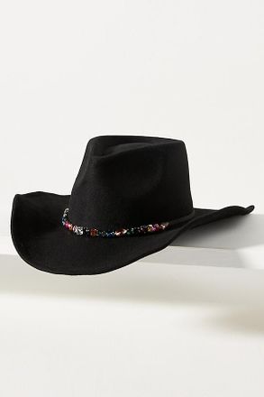 San Diego Hat Company Gemstone-Trim Wool Rancher