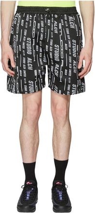 Studio ALCH Lanyard Logo Shorts - Heren - Korte Broeken - Zwart - L - Korte Broeken