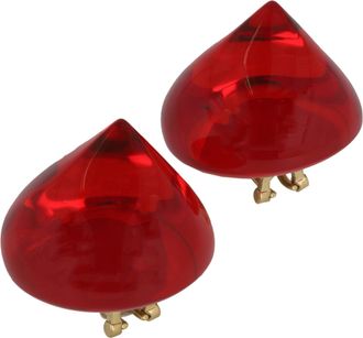 Ferragamo Large Sculptural Clip on Earrings