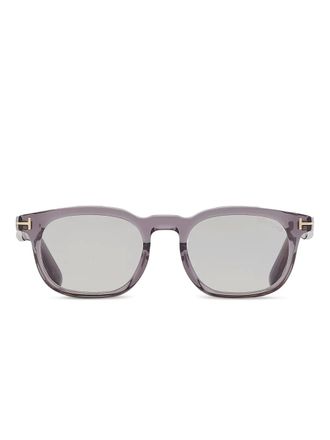 Tom Ford Eyewear Occhiali da sole squadrati con cerniere a T - Grigio