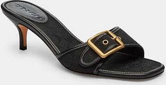 Coach Margot Sandal In Signature Jacquard