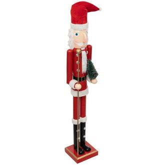 F&eacute;&eacute;ric Lights & Christmas Cascanueces Pap&aacute; Noel H106cm - Feeric Lights & Christmas