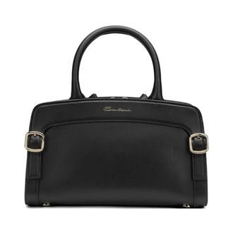 Santoni Handbags, female, Black, Size: ONE SIZE Didi Mini Bag
