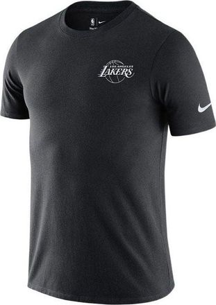 Nike Mens Nike Embroidered Logo Knit Round Neck Short Sleeve Lakers Black T-Shirt DD6729-010