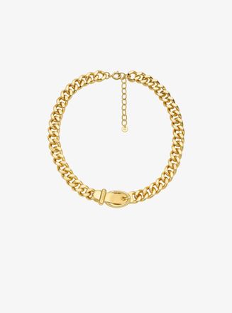 Michael Kors Buckle Chain-Link Necklace
