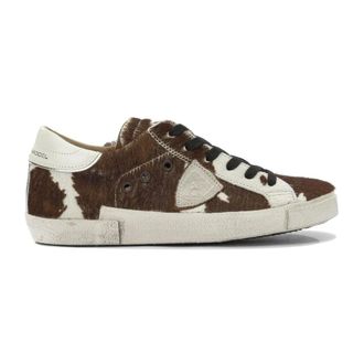 Philippe Model Sneakers in Cavallino Stampa Mucca - - Shoes - Donna - Marrone - 36 EU