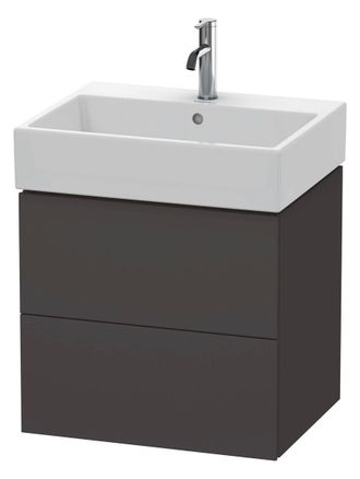 Duravit Duravit L-cube Mueble Bajo Lavabo Suspendido, 2 Cajones