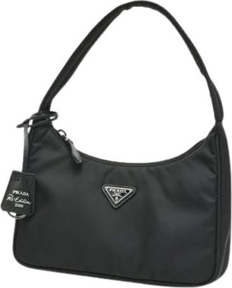 Prada Pre-owned Vintage Schoudertas - Dames - Vintage Schoudertas - Zwart - ONE Size - Nylon - Vintage