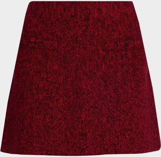 Et Ochs Iris Marled Knit Mini Skirt